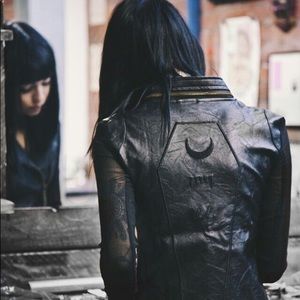 Drop Dead Deathbed Vegan Leather Jacket ☠️RARE☠️